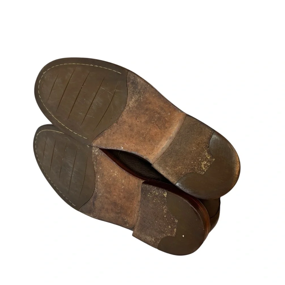 Cole Haan Dark Brown Leather Chukka Boots with Tan Laces